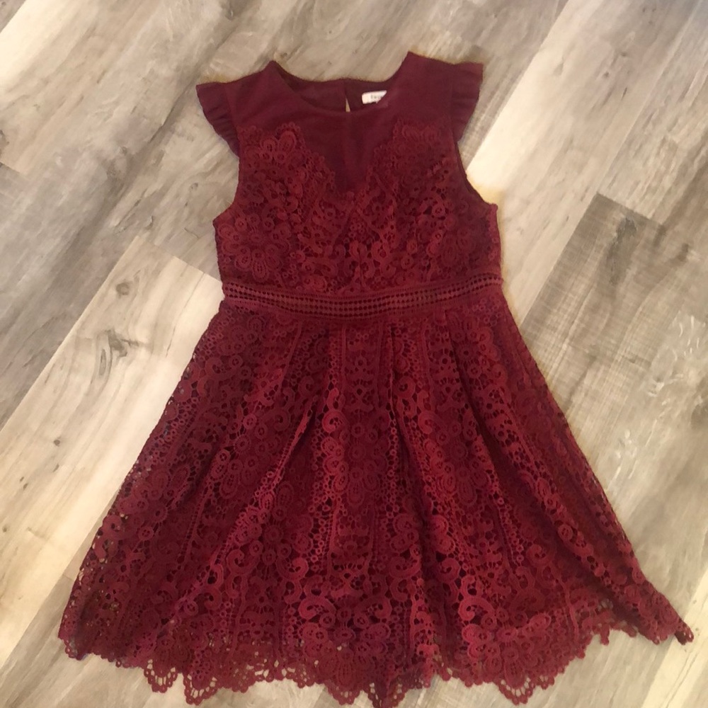 Francesca’s Maroon Dress